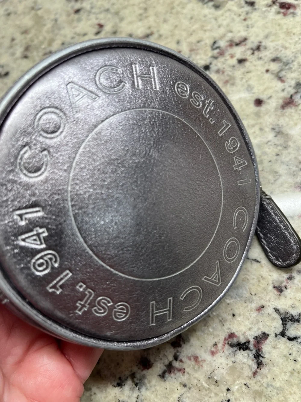 Coach 1941 Metallic Silver Coin Purse EUC - Picture 5 of 9